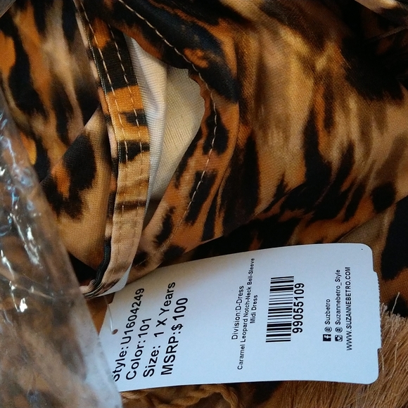 Suzanne Betro Midi Dress Women 1X - Picture 7 of 7